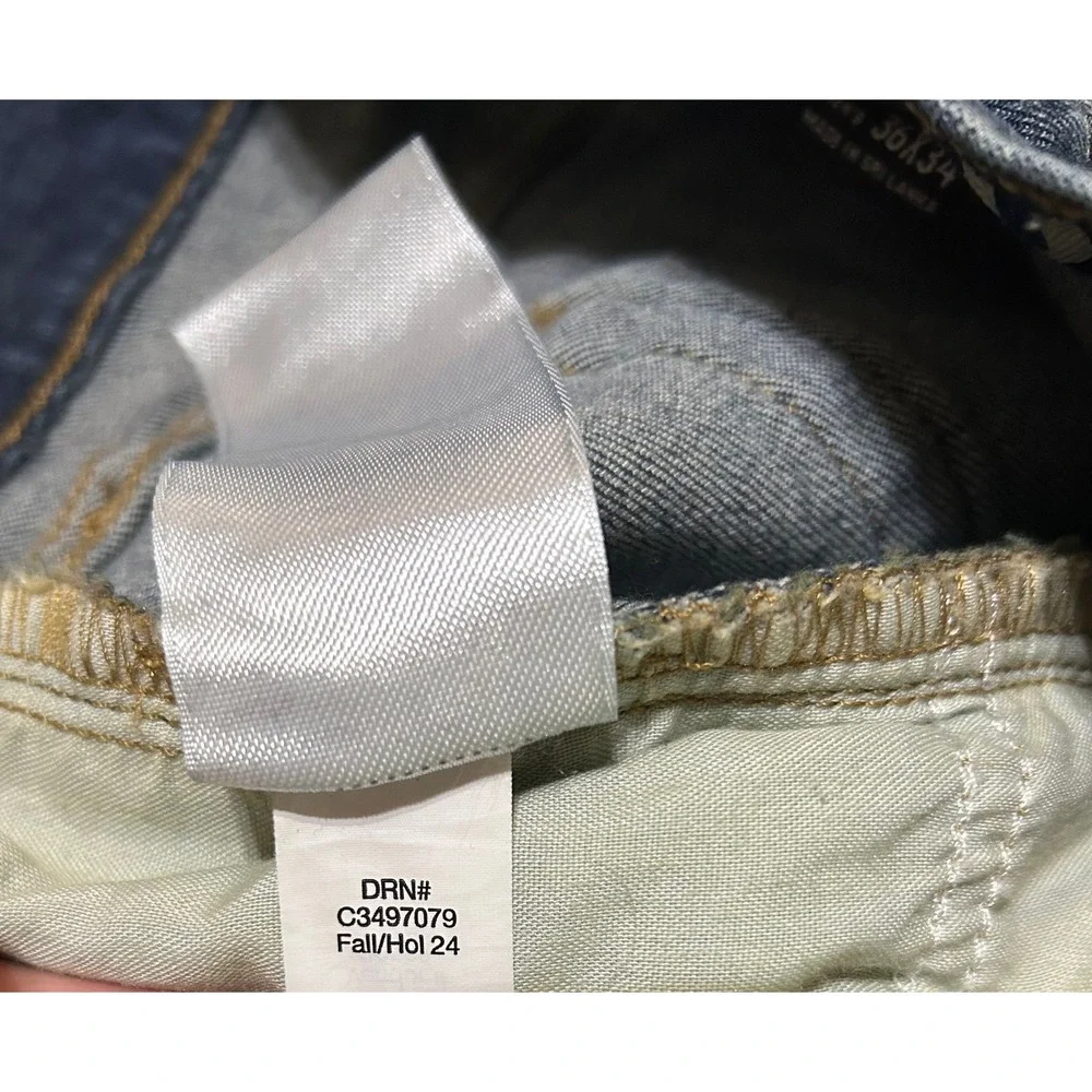 Eddie Bauer Straight Fit Jeans Mens 36x34 Blue Denim Classic Rugged Normcore